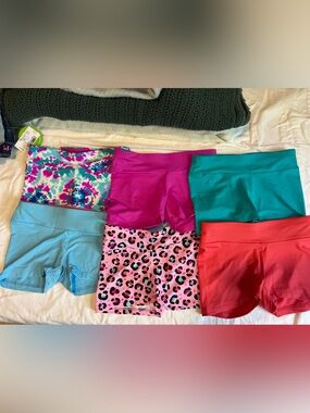 Lucky & Me Girls Performance/Tumbling Shorts Bundle
